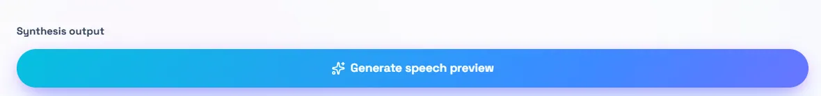 Generate speech preview button in the Index TTS tool